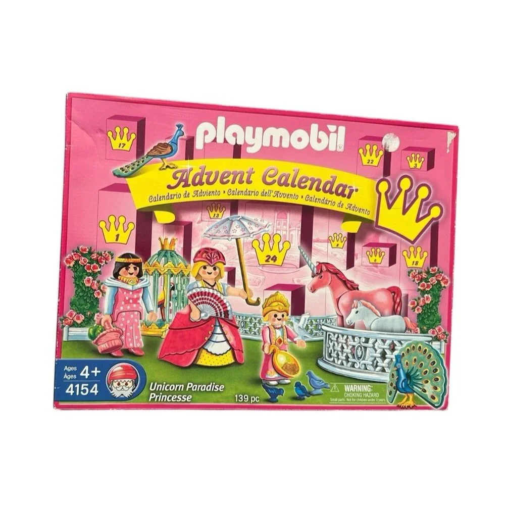 Playmobil 4154 Unicorn Paradise Princess Advent Calendar 139 pieces New‎ 2006
